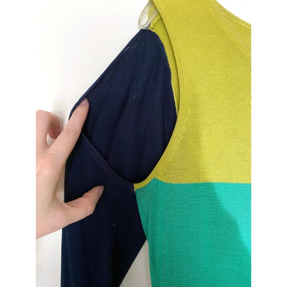 BCBG MaxAzria Noema Color Block Midi Dress - Picture 6 of 7